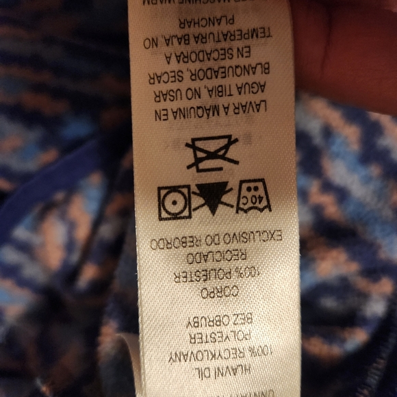 Patagonia Women's Micro D Snap-T Pullover Climbing Trees Ikat Sound Blue Size M - Picture 9 of 12